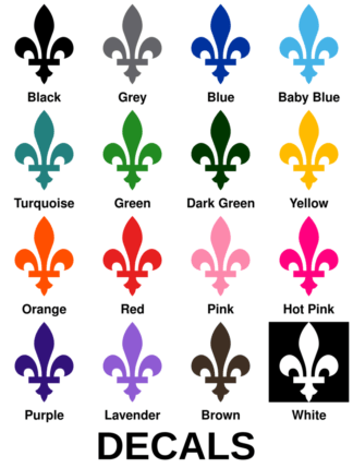 Québec Fleur De Lys Decals